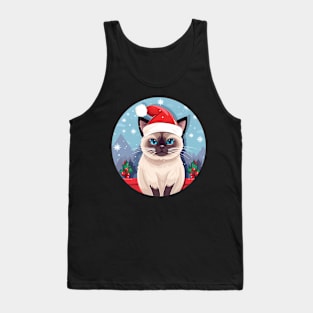 Siamese Cat Xmas, Love Cats Tank Top